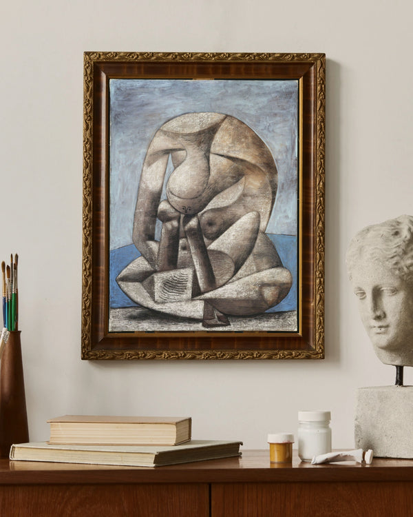 Pablo Picasso - Kitaplı Büyük Banyo Yapan Kadın çerçeve