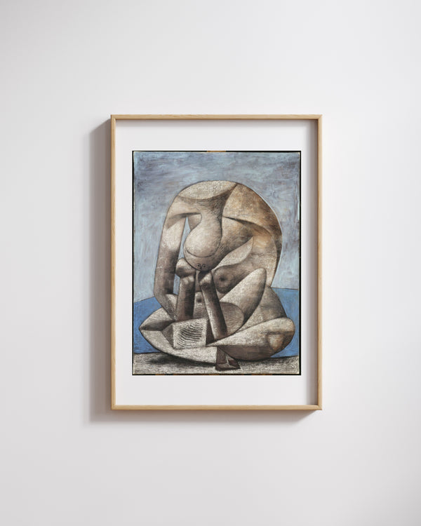 Pablo Picasso - Kitaplı Büyük Banyo Yapan Kadın fine art baskı
