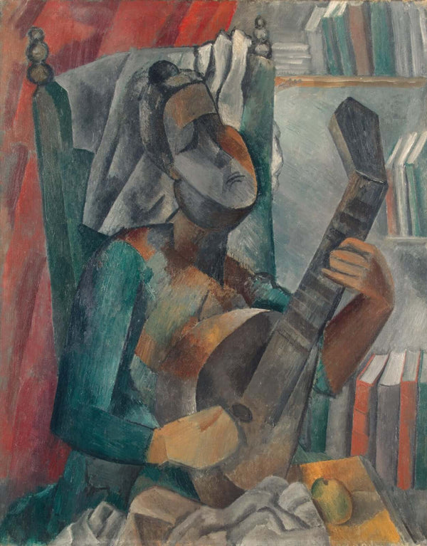 Pablo Picasso - Mandolinli Kadın Tablo