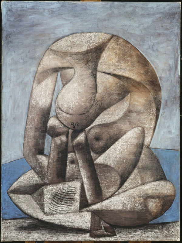 Pablo Picasso - Kitaplı Büyük Banyo Yapan Kadın