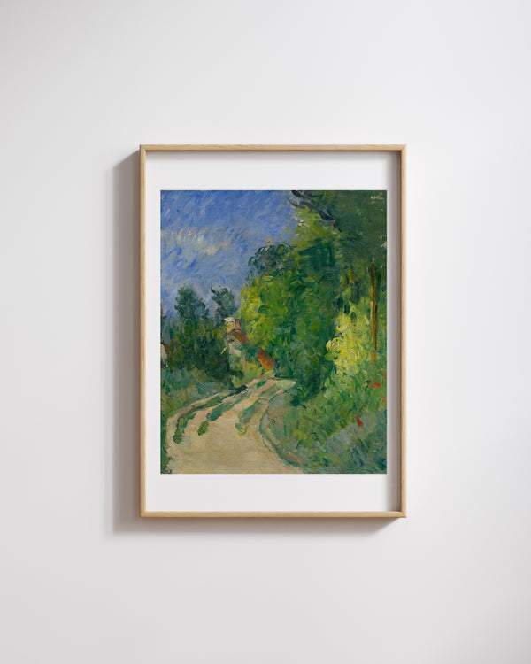 Paul Cézanne - Ormandaki Kıvrımlı Yol Fine Art Baskı