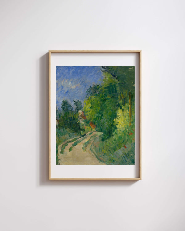 Paul Cézanne - Ormandaki Kıvrımlı Yol Fine Art Baskı