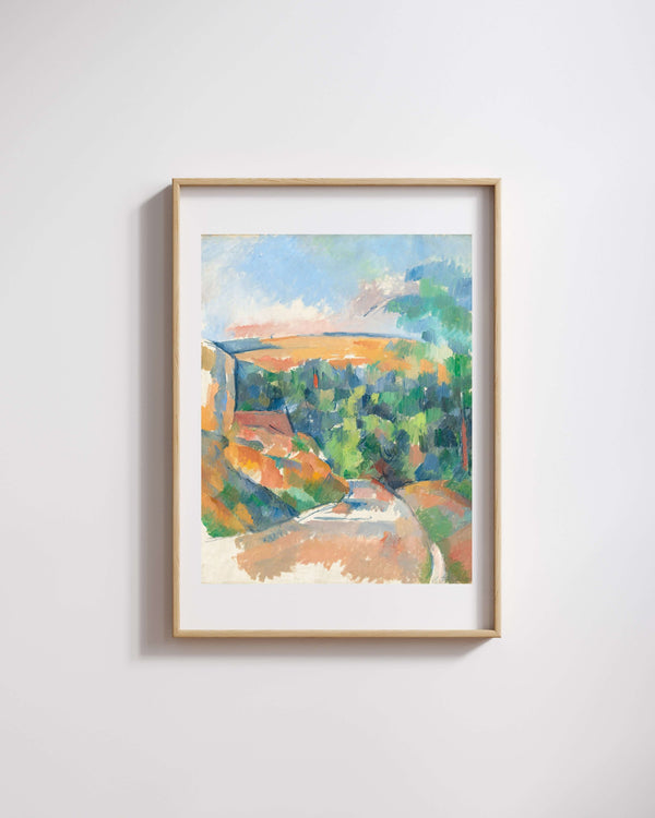 Paul Cézanne - Yoldaki Viraj Fine Art Baskı