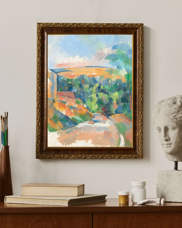 Paul Cézanne - Yoldaki Viraj Çerçeve