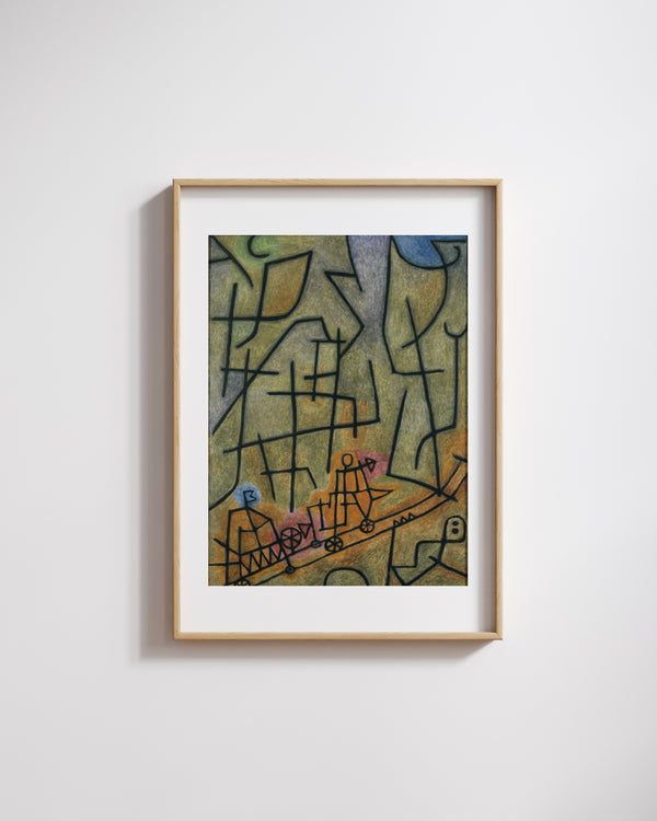 Paul Klee - Dağın Fethi fine art baskı