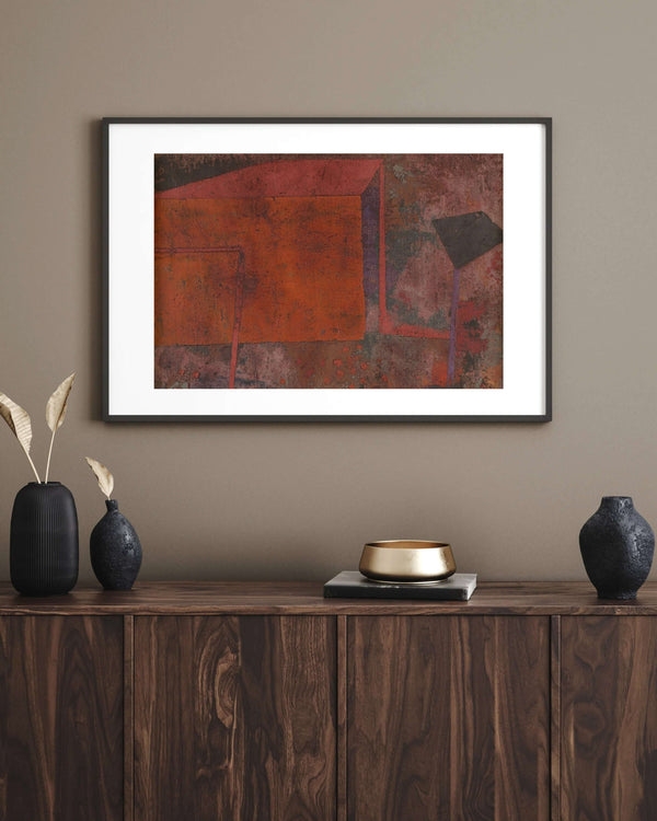 Paul Klee - Kırmızı Ev çerçeve