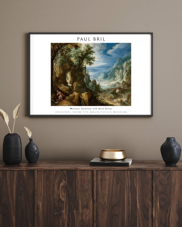 Paul Bril-Aziz Jerome’lu Dağlık Manzara