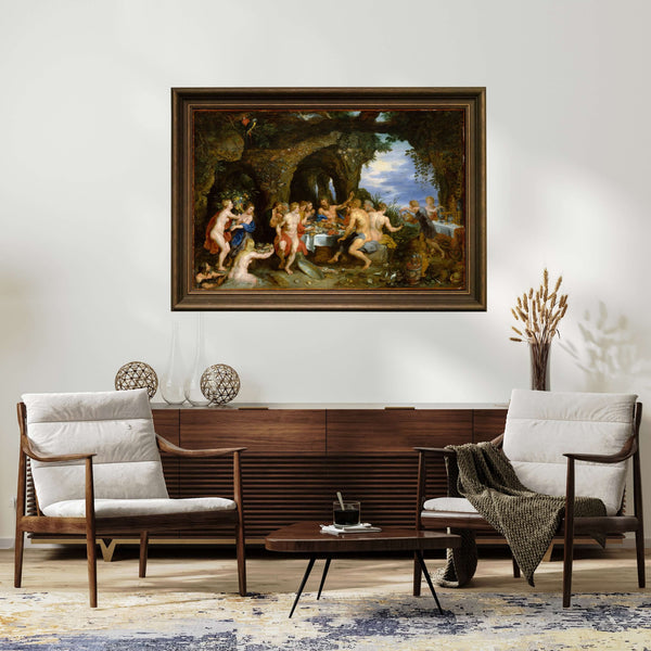 Peter Paul Rubens - Jan Brueghel the Elder - Acheloüs'ün Şöleni Çerçeve