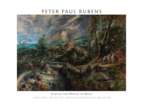 Peter Paul Rubens - Philemon ve Baucis ile Manzara fine art baskı