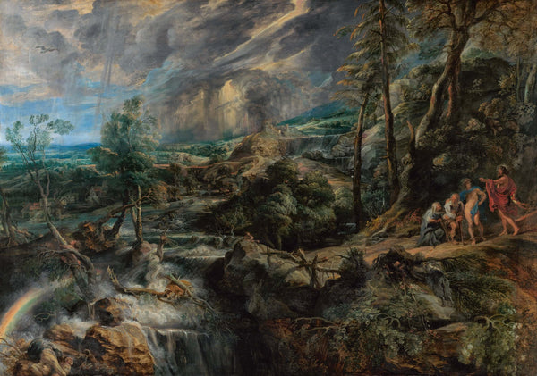 Peter Paul Rubens - Philemon ve Baucis ile Manzara tablo