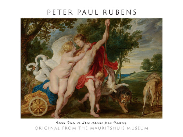 Peter Paul Rubens-Venüs, Adonis’i Avlanmaktan Alıkoymaya Çalışıyor