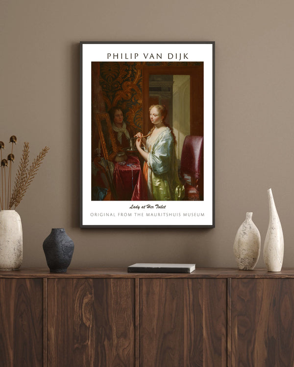 Philip van Dijk-Tuvalet Başında Kadın