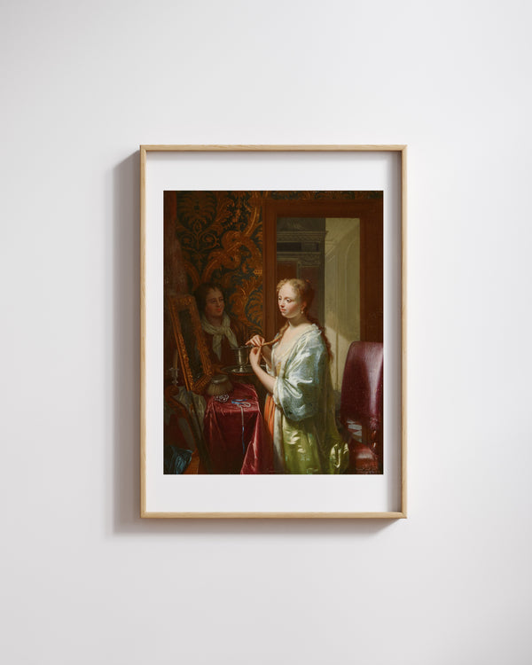 Philip van Dijk - Tuvalet Başında Kadın fine art baskı