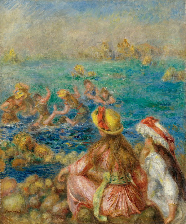 Pierre-Auguste Renoir - Yıkananlar fine art baskı