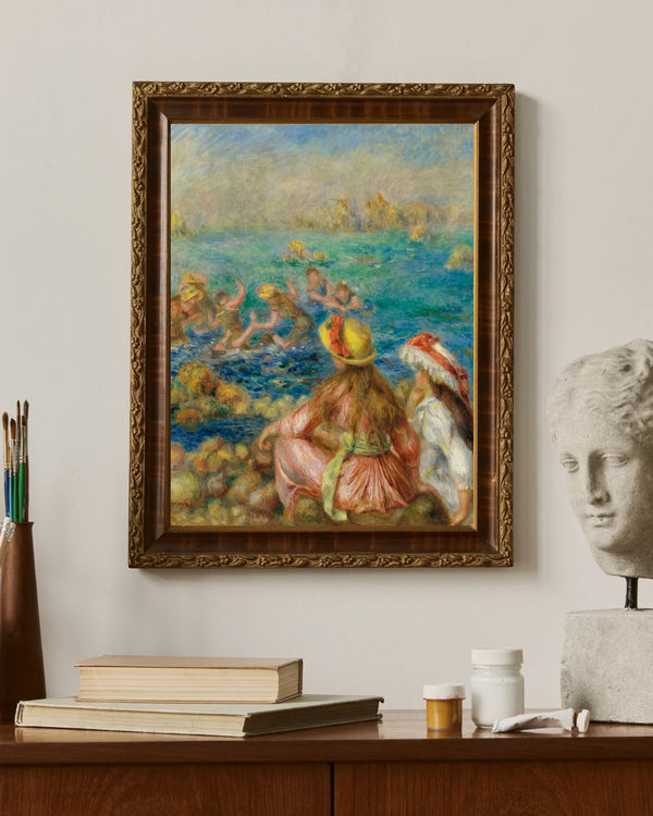 Pierre-Auguste Renoir - Yıkananlar fine art baskı