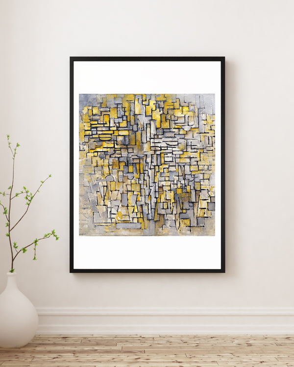 Piet Mondrian - Kompozisyon No. VII Çerçeve