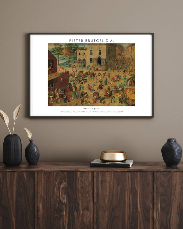 Pieter Bruegel d. A. - Çocuk Oyunları çerçeve