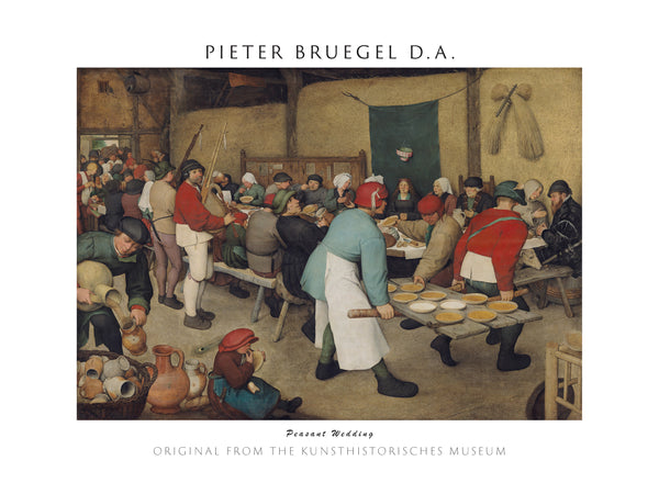Pieter Bruegel d. A. - Köylü Düğünü fine art baskı