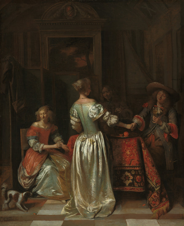 Pieter de Hooch - Selamlama Tablo