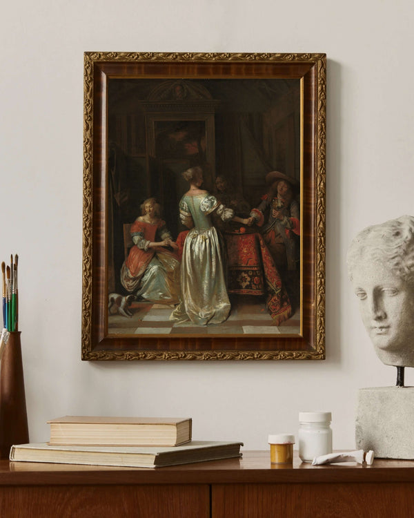 Pieter de Hooch - Selamlama Çerçeve