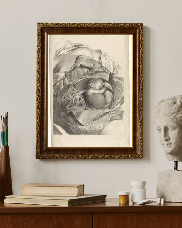Pieter van Gunst - Rahmin İç Yapısı ve Fetüs Üzerine Anatomik Çalışma fine art baskı