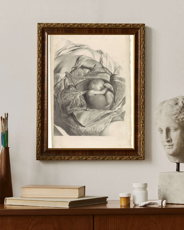 Pieter van Gunst - Rahmin İç Yapısı ve Fetüs Üzerine Anatomik Çalışma fine art baskı