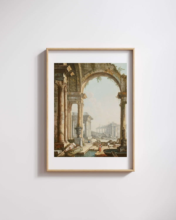 Pietro Bellotti - Harabelerle Kapris Kompozisyonu fine art baskı