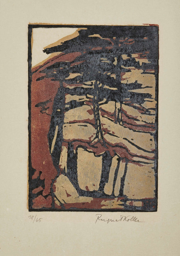 Broncia Koller-Pinell - Baden Yakınlarında Çamlar Fine Art Baskı