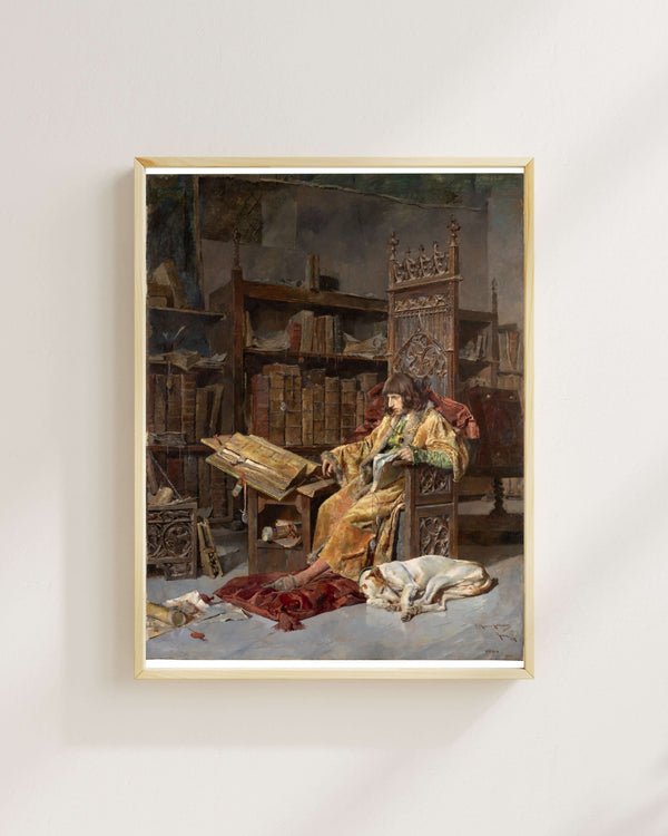 Diego de la Cruz - Prens Carlos de Viana fine art baskı