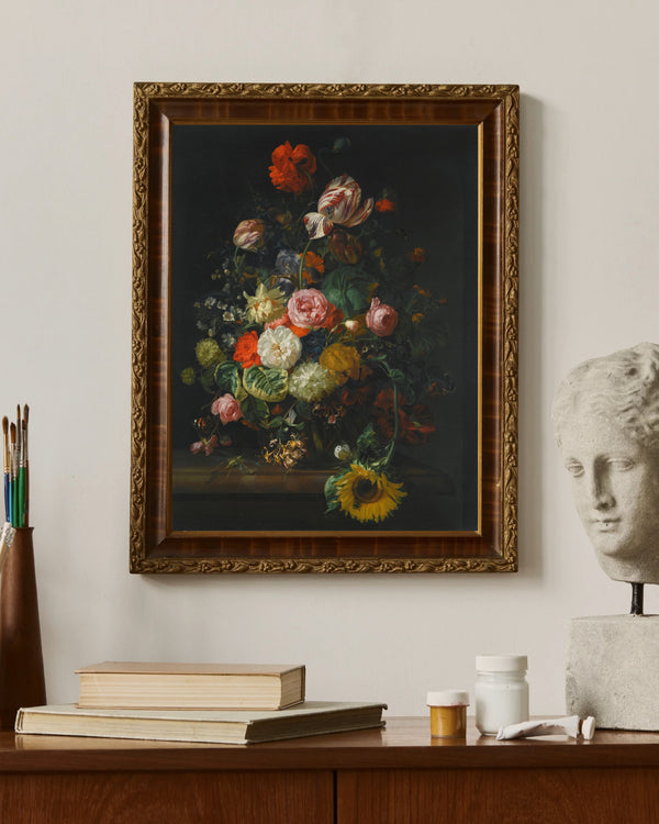 Rachel Ruysch - Çiçekli Natürmort