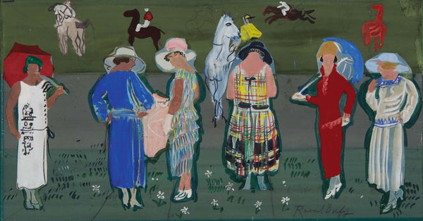 Raoul Dufy - Yarışlarda Modeller fine art baskı