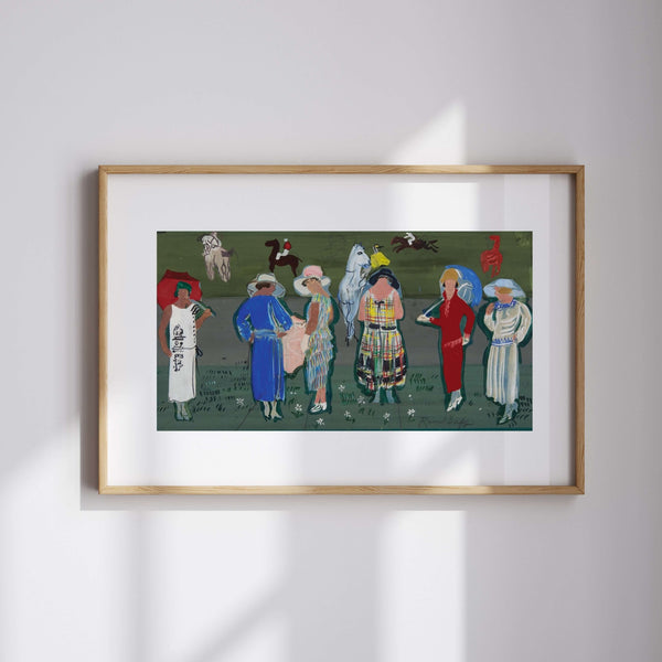 Raoul Dufy - Yarışlarda Modeller fine art baskı