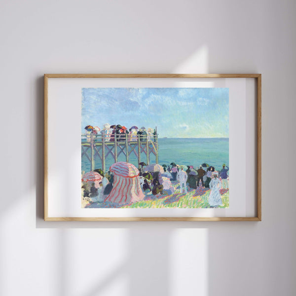 Raoul Dufy - Trouville Plajı ve İskelesi fine art baskı