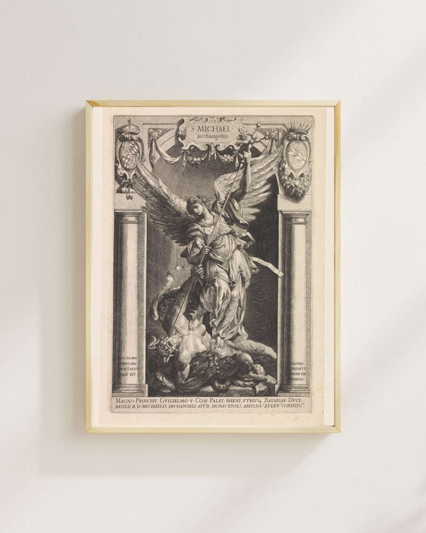 Raphaël Sadeler - Başmelek Mikail Fine Art Baskı