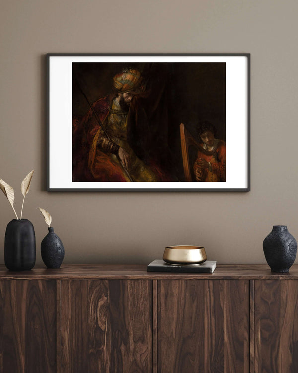 Rembrandt van Rijn - Saul ve David fine art baskı