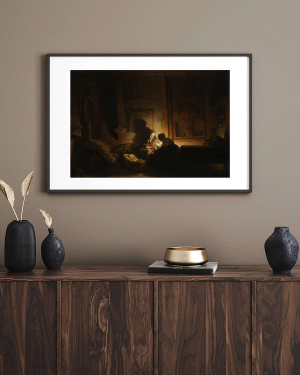Rembrandt van Rijn - Gece Kutsal Aile Çerçeve