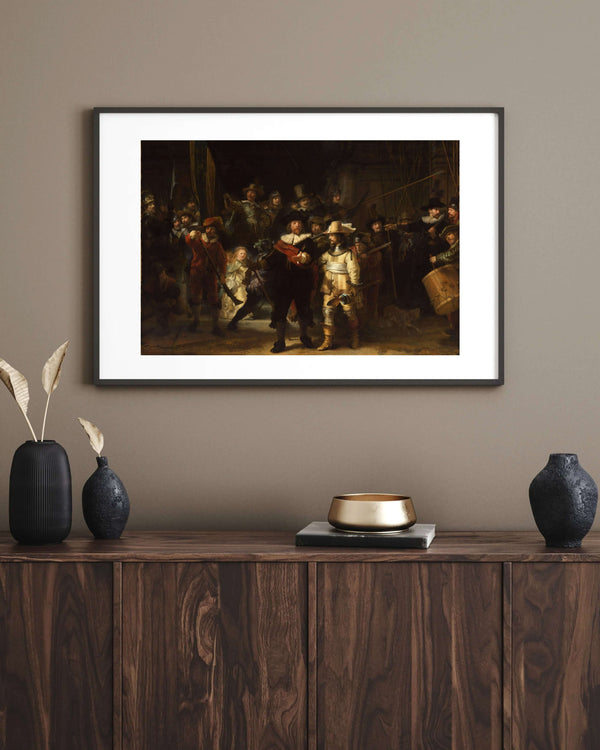 Rembrandt van Rijn - Gece Devriyesi çerçeve