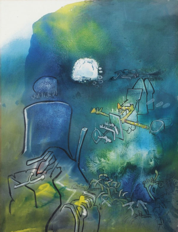 Roberto Matta - Mavi Kompozisyon