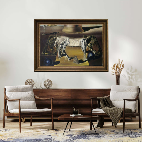Salvador Dalí - Görünmez Aslan At ve Uyuyan Kadın fine art baksı