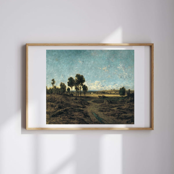 Théodore Rousseau - Montmartre Ovası Manzarası