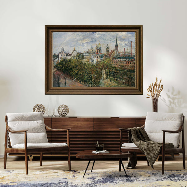 Theodor von Hörmann - Prag Görünümü Fine Art Baskı