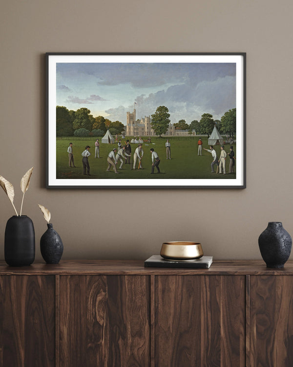 Thomas Bremond - Canford Malikanesi’nde Kriket Maçı fine art baskı