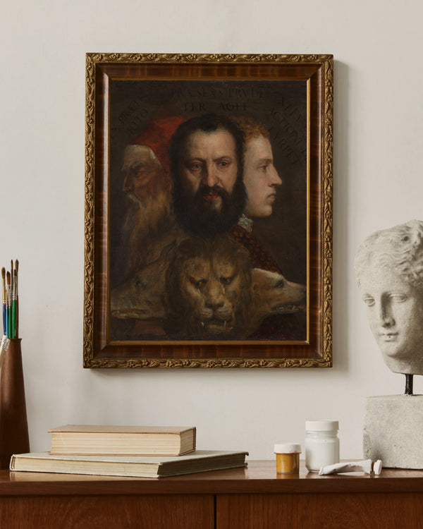 Titian - Zaman Alegorisi fine art baskı