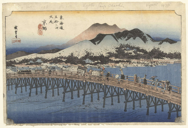 Utagawa Hiroshige - Kyoto - Sanjō Ōhashi Tablo