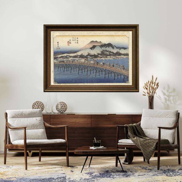 Utagawa Hiroshige - Kyoto - Sanjō Ōhashi Çerçeve