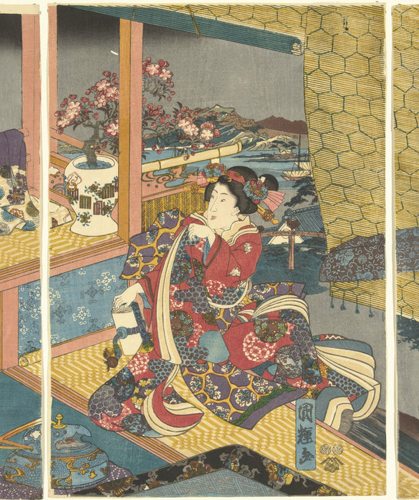 Utagawa Kuniteru - Çiçekler