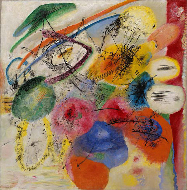 Wassily Kandinsky - Siyah Çizgiler Tablo