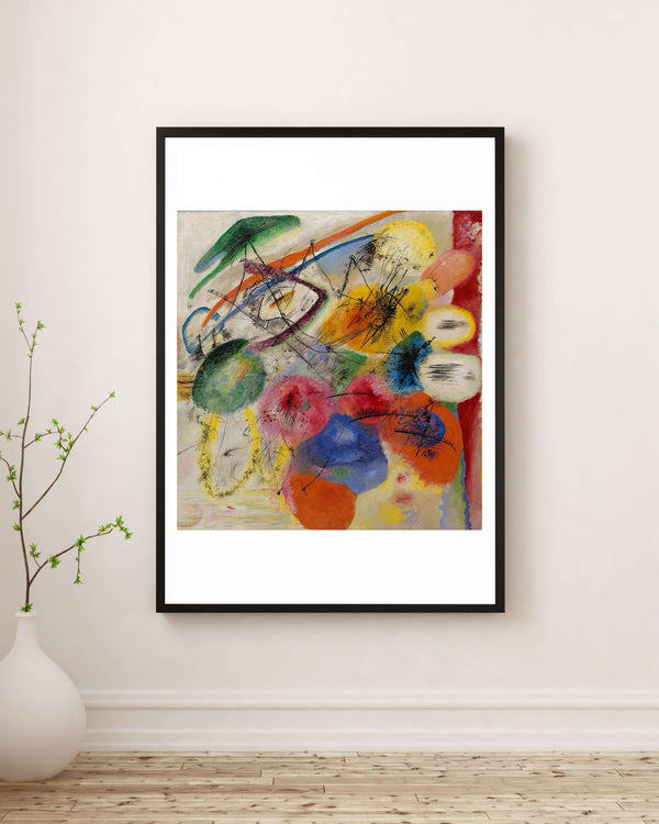 Wassily Kandinsky - Siyah Çizgiler Çerçeve