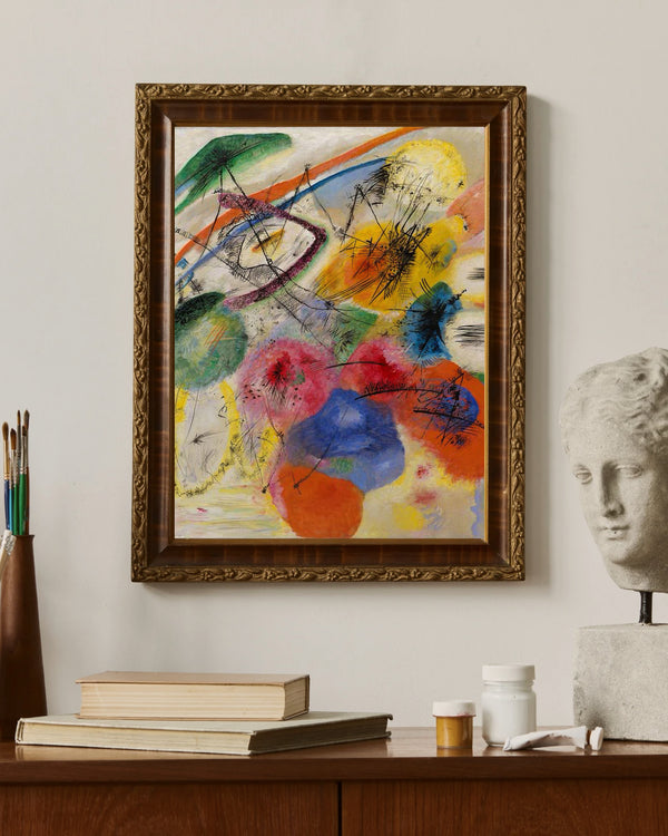 Wassily Kandinsky - Siyah Çizgiler Fine Art Baskı