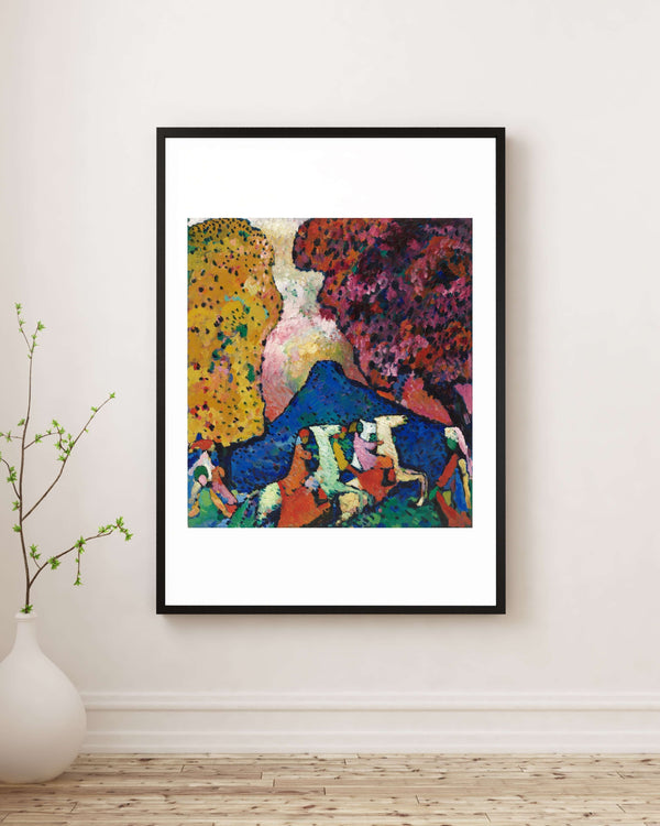 Wassily Kandinsky - Mavi Dağ Çerçeve